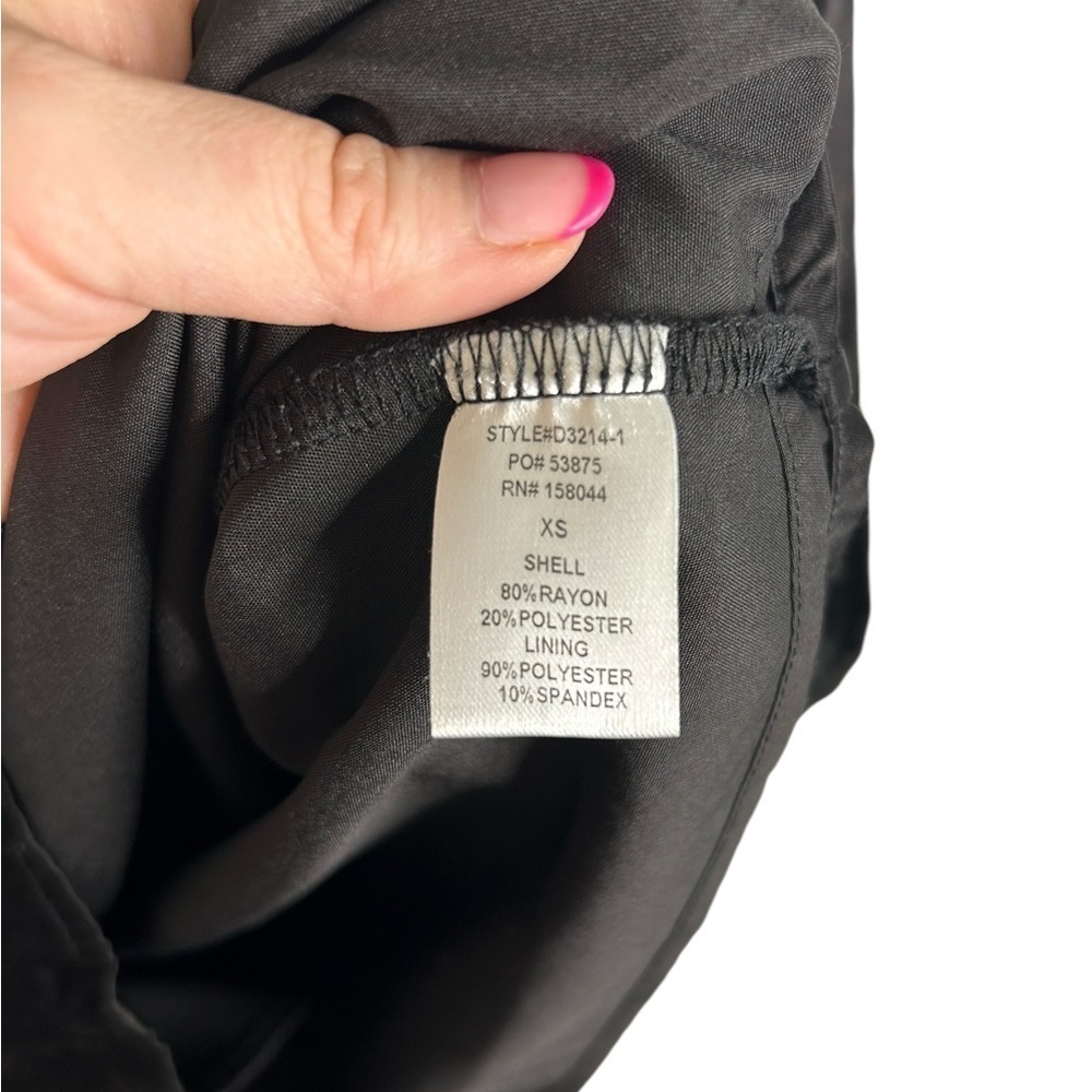 Altar’d State Feather Detail Satin One Shoulder Little Black Dress Women’s Sz XS - Picture 7 of 13